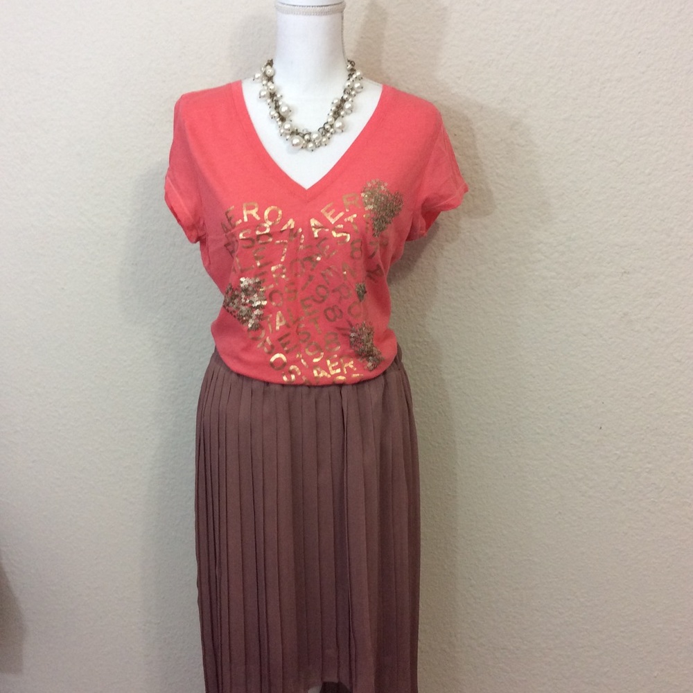 Orange and Gold Sparkly T-shirt